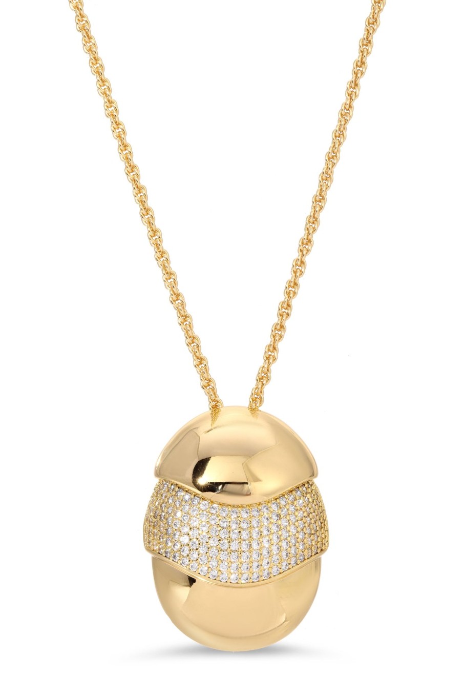 Necklaces Lili Claspe | Pave Armadillo Pendant