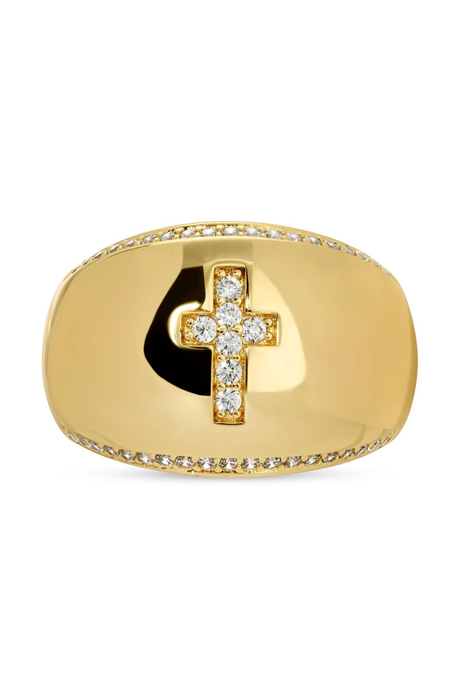 Rings Lili Claspe | Ana Cross Dome Ring