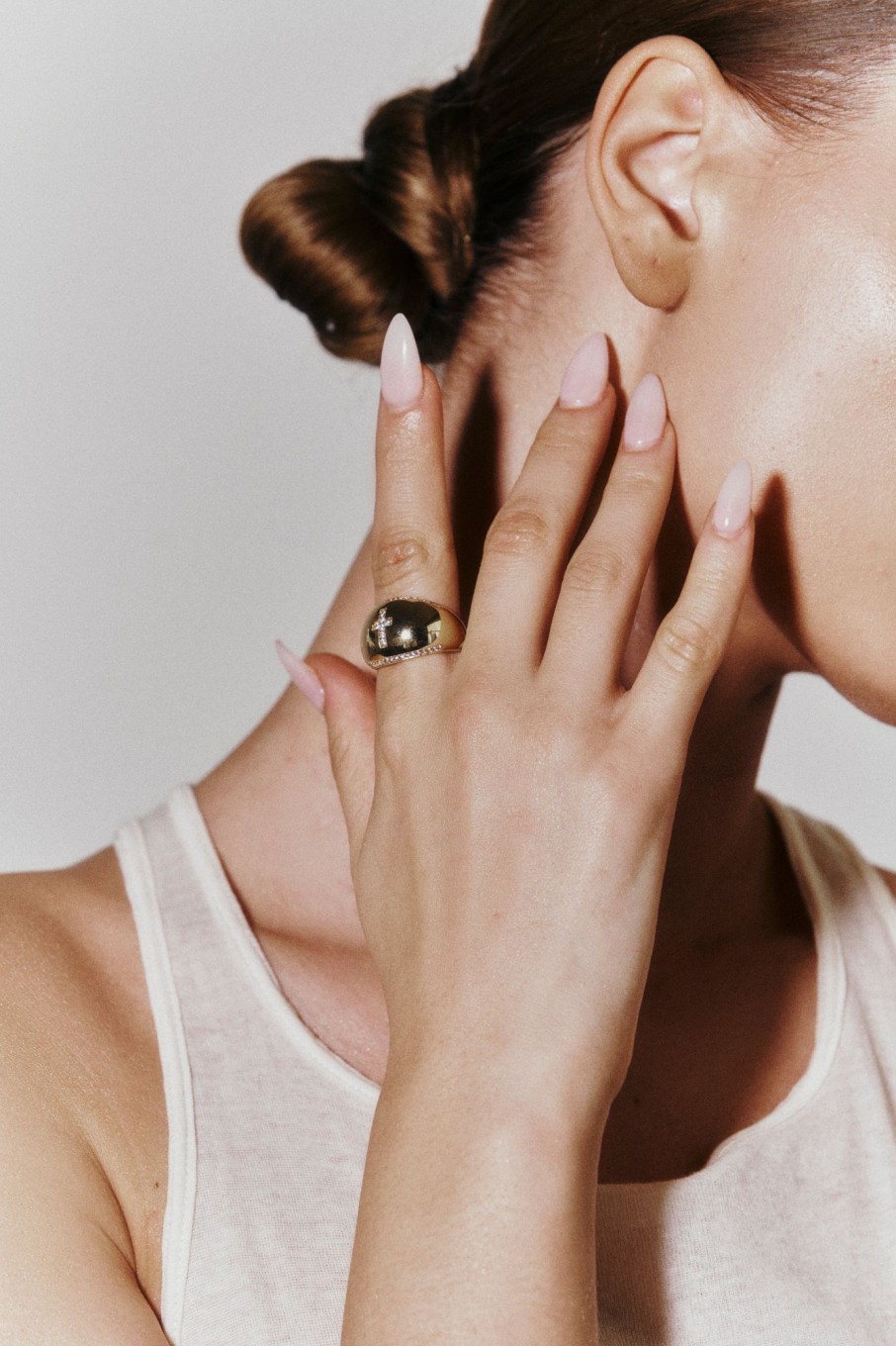 Rings Lili Claspe | Ana Cross Dome Ring