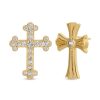 Earrings Lili Claspe | Large Gala Cross Studs