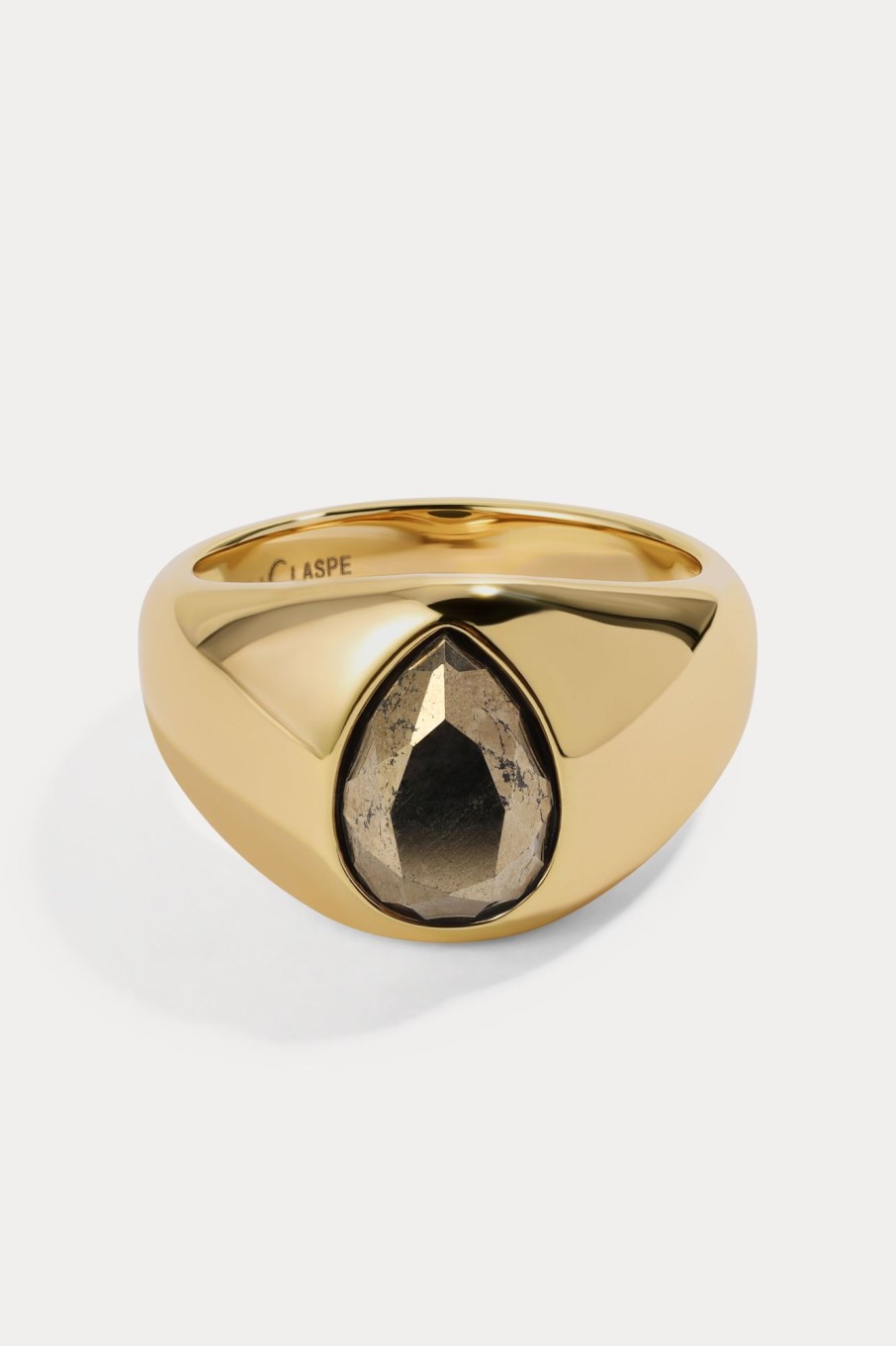 Rings Lili Claspe | Pyrite Elene Pear Signet