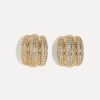 Earrings Lili Claspe | Pave Elsa Shield Earrings