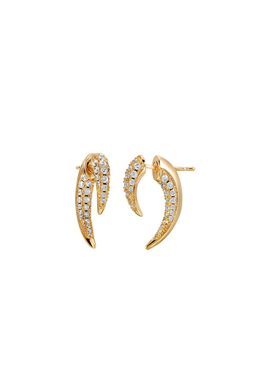 Earrings Lili Claspe | Pave Tusk Ear Jacket