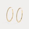 Earrings Lili Claspe | Medium Lucky Me Single Row Hoops