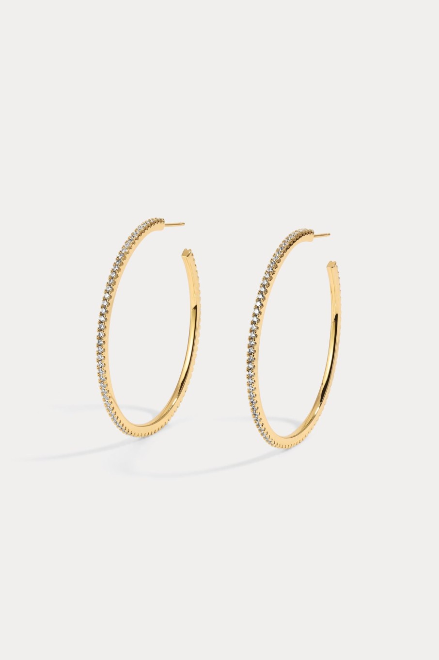 Earrings Lili Claspe | Medium Lucky Me Single Row Hoops