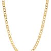 Necklaces Lili Claspe | Figaro Chain Gold