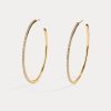 Earrings Lili Claspe | Large Lucky Me Single Row Hoops