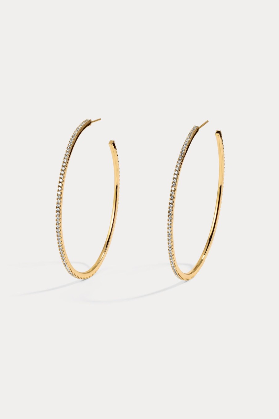 Earrings Lili Claspe | Large Lucky Me Single Row Hoops