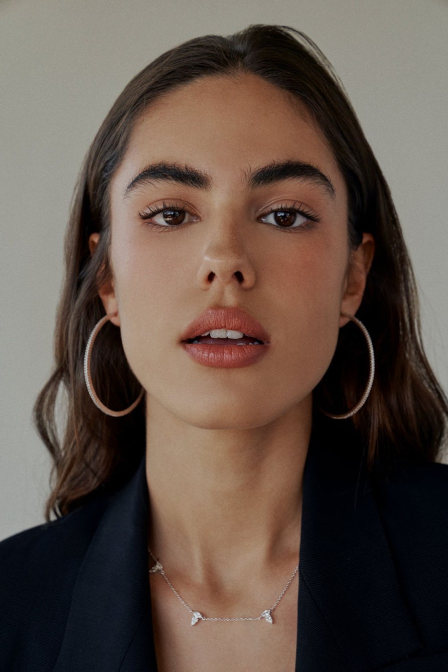 Earrings Lili Claspe | Large Lucky Me Single Row Hoops