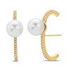 Earrings Lili Claspe | Pearl Scarlet Bar Studs