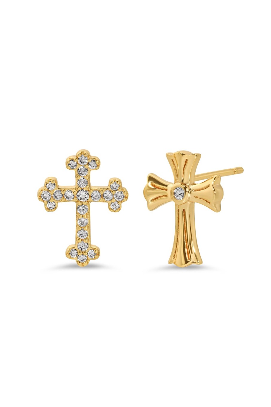 Earrings Lili Claspe | Small Gala Cross Studs