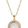 Necklaces Lili Claspe | Rainbow Moonstone Lockland Pendant