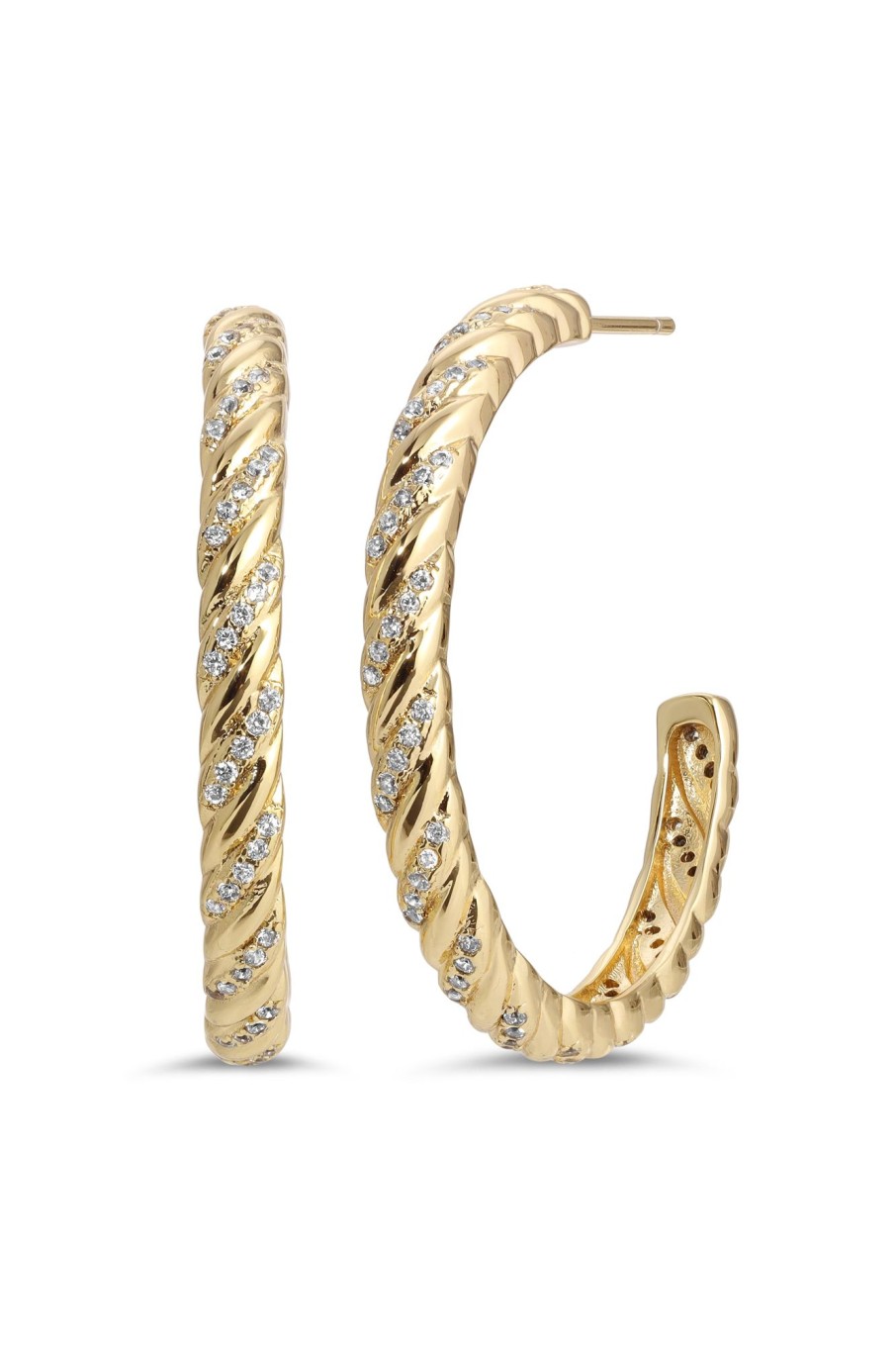 Earrings Lili Claspe | Large Gina Twist Hoops