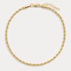 Body Lili Claspe | French Rope Anklet Gold