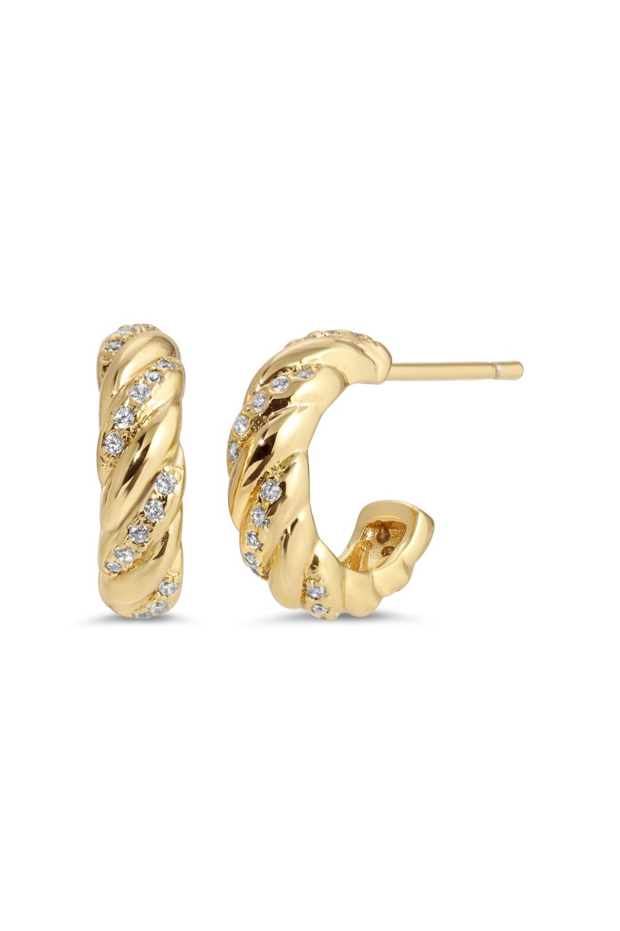 Earrings Lili Claspe | Small Gina Twist Hoops