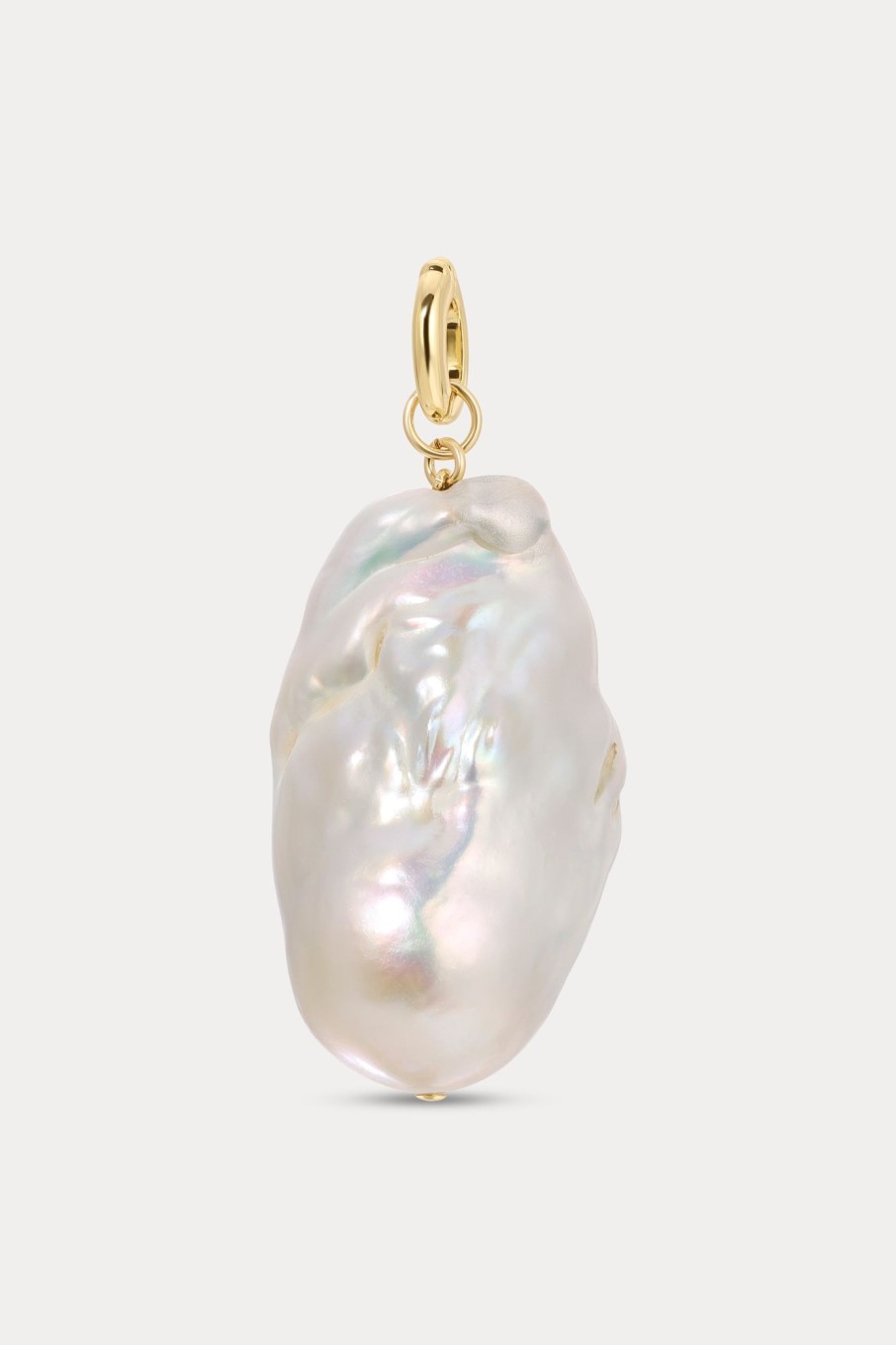 Necklaces Lili Claspe | Baroque Pearl Charm Gold