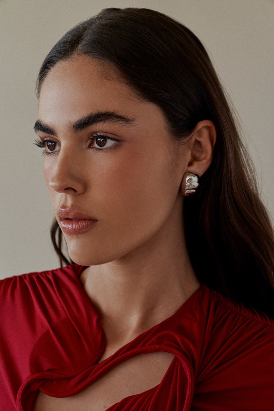 Earrings Lili Claspe | Smooth Armadillo Shield Earrings