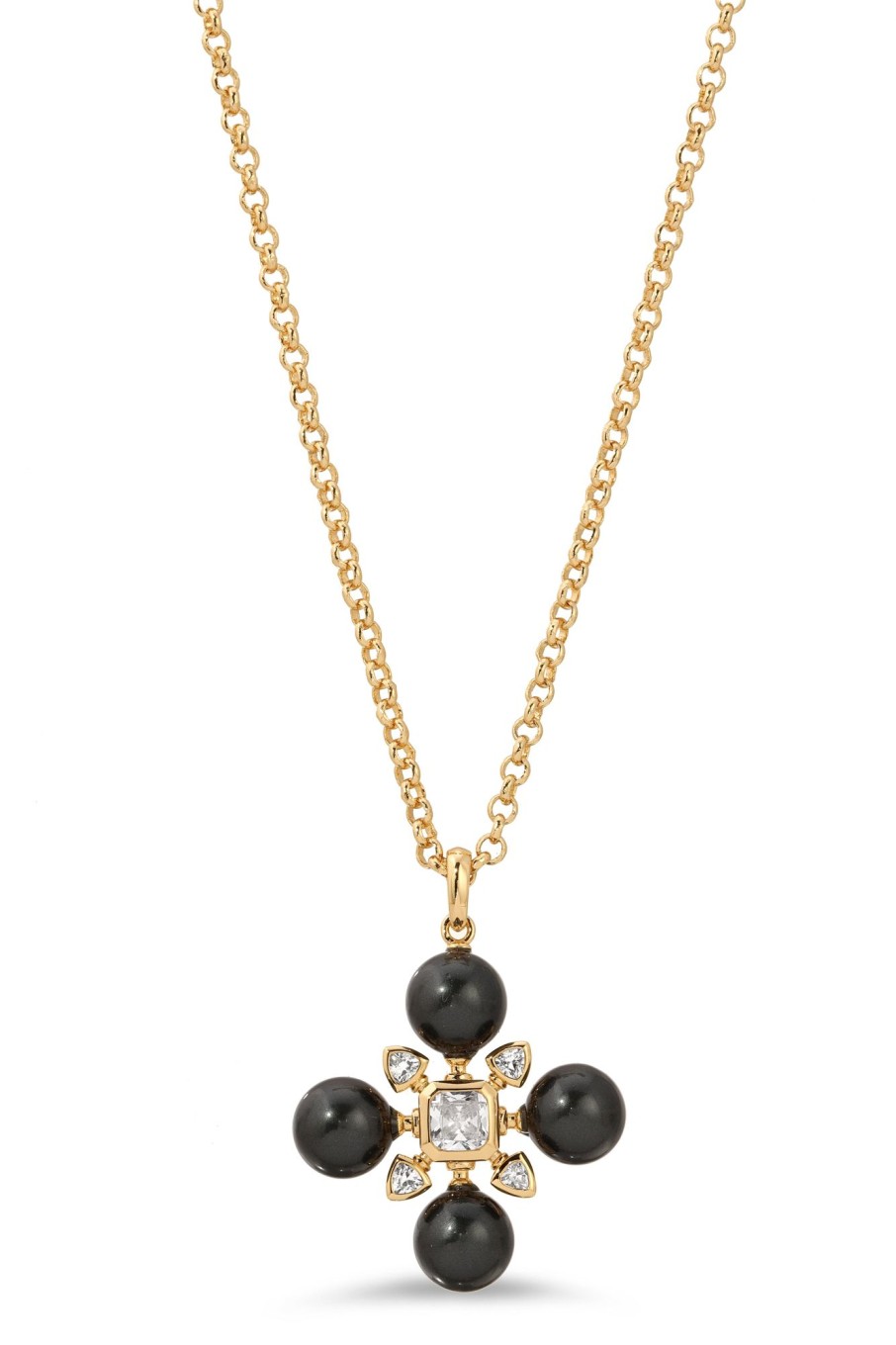 Necklaces Lili Claspe | Black Pearl Theodora Pearl Charm