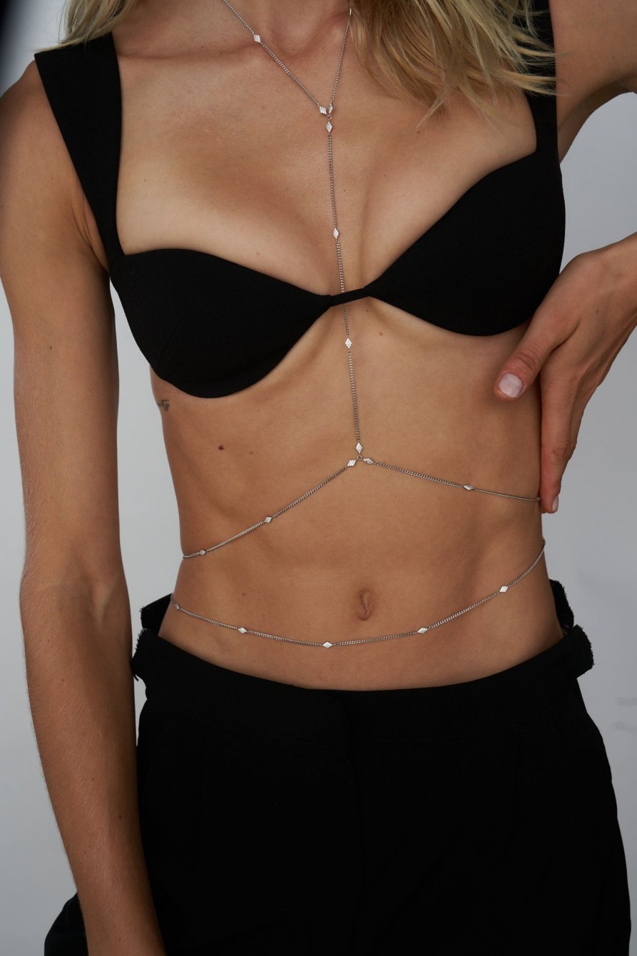 Body Lili Claspe | Pave Dinah Body Chain