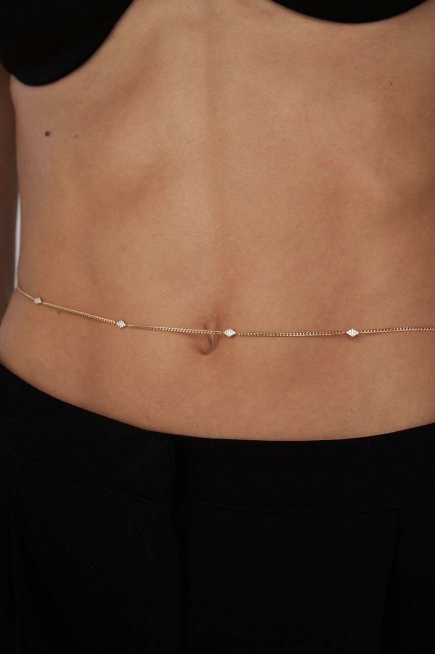 Body Lili Claspe | Pave Dinah Belly Chain