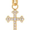 Necklaces Lili Claspe | Pave Gala Cross Charm