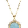 Necklaces Lili Claspe | Aquamarine Lockland Pendant