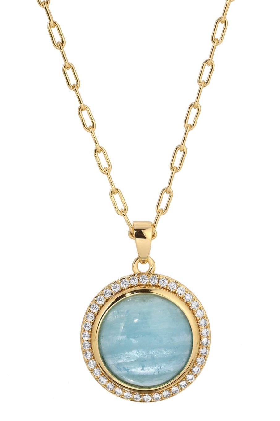 Necklaces Lili Claspe | Aquamarine Lockland Pendant