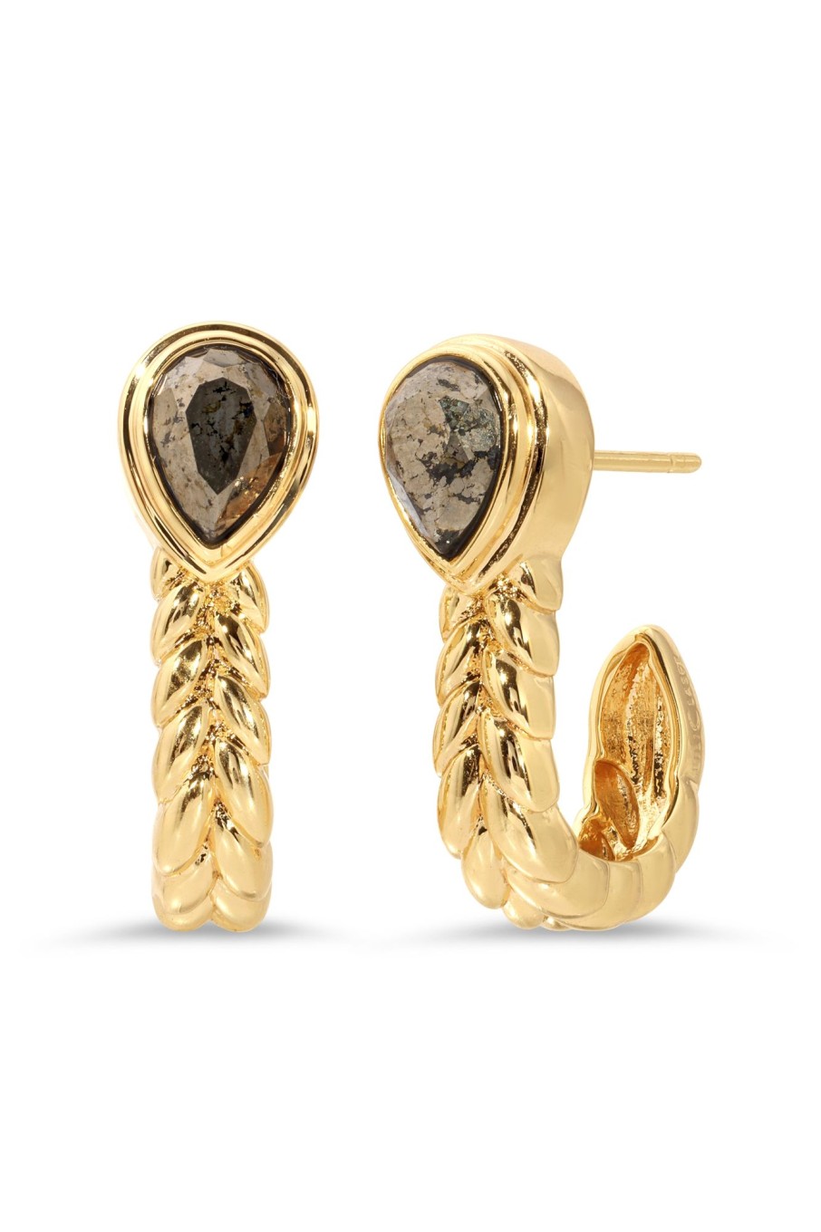 Earrings Lili Claspe | Pyrite Emmeline Hook Earrings